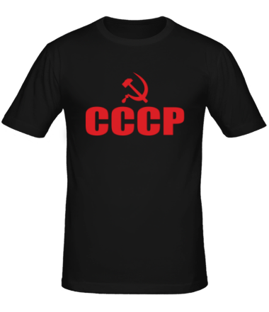 T-Shirt \"USSR\" Schwarz